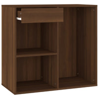 Thumbnail for Kosmetikschrank Braun Eichen-Optik 80x40x75 cm Holzwerkstoff