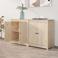 Thumbnail for Sideboards 2 Stk. 70x35x80 cm Massivholz Kiefer