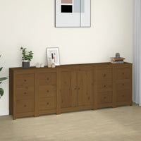 Thumbnail for Sideboard Honigbraun 230x35x80 cm Massivholz Kiefer