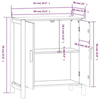 Thumbnail for Sideboard Weiß 62x38x70 cm Holzwerkstoff