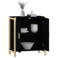 Thumbnail for Sideboard Schwarz 62x38x70 cm Holzwerkstoff