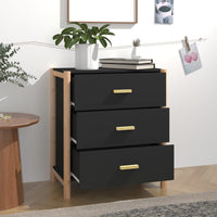 Thumbnail for Sideboard Schwarz 62x38x70 cm Holzwerkstoff