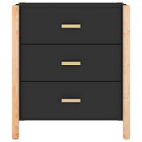 Thumbnail for Sideboard Schwarz 62x38x70 cm Holzwerkstoff