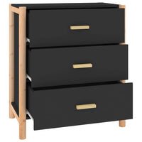 Thumbnail for Sideboard Schwarz 62x38x70 cm Holzwerkstoff