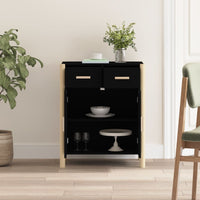 Thumbnail for Sideboard Schwarz 62x38x75 cm Holzwerkstoff