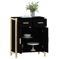 Thumbnail for Sideboard Schwarz 62x38x75 cm Holzwerkstoff