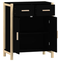 Thumbnail for Sideboard Schwarz 62x38x75 cm Holzwerkstoff