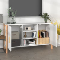 Thumbnail for Sideboard Weiß 107x38x60 cm Holzwerkstoff