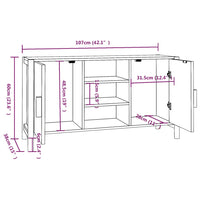 Thumbnail for Sideboard 107x38x60 cm Holzwerkstoff