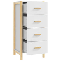 Thumbnail for Highboard Weiß 42x38x90 cm Holzwerkstoff