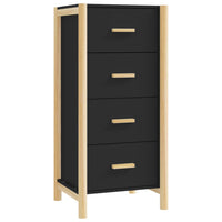 Thumbnail for Highboard Schwarz 42x38x90 cm Holzwerkstoff