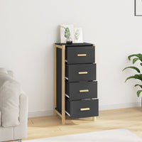 Thumbnail for Highboard Schwarz 42x38x90 cm Holzwerkstoff