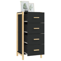 Thumbnail for Highboard Schwarz 42x38x90 cm Holzwerkstoff