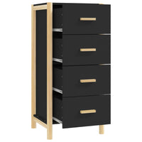 Thumbnail for Highboard Schwarz 42x38x90 cm Holzwerkstoff