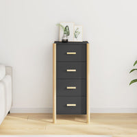 Thumbnail for Highboard Schwarz 42x38x90 cm Holzwerkstoff