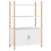 Thumbnail for Highboard Weiß 80x40x121 cm Holzwerkstoff