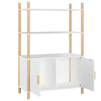 Thumbnail for Highboard Weiß 80x40x121 cm Holzwerkstoff