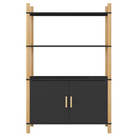 Thumbnail for Highboard Schwarz 80x40x121 cm Holzwerkstoff
