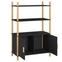 Thumbnail for Highboard Schwarz 80x40x121 cm Holzwerkstoff