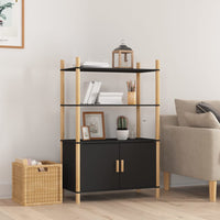 Thumbnail for Highboard Schwarz 80x40x121 cm Holzwerkstoff