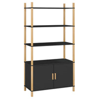 Thumbnail for Highboard Schwarz 80x40x153 cm Holzwerkstoff