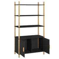 Thumbnail for Highboard Schwarz 80x40x153 cm Holzwerkstoff