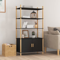 Thumbnail for Highboard Schwarz 80x40x153 cm Holzwerkstoff