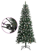 Thumbnail for Künstlicher Weihnachtsbaum mit Ständer Grün 150 cm PVC