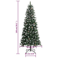 Thumbnail for Künstlicher Weihnachtsbaum mit Ständer Grün 150 cm PVC
