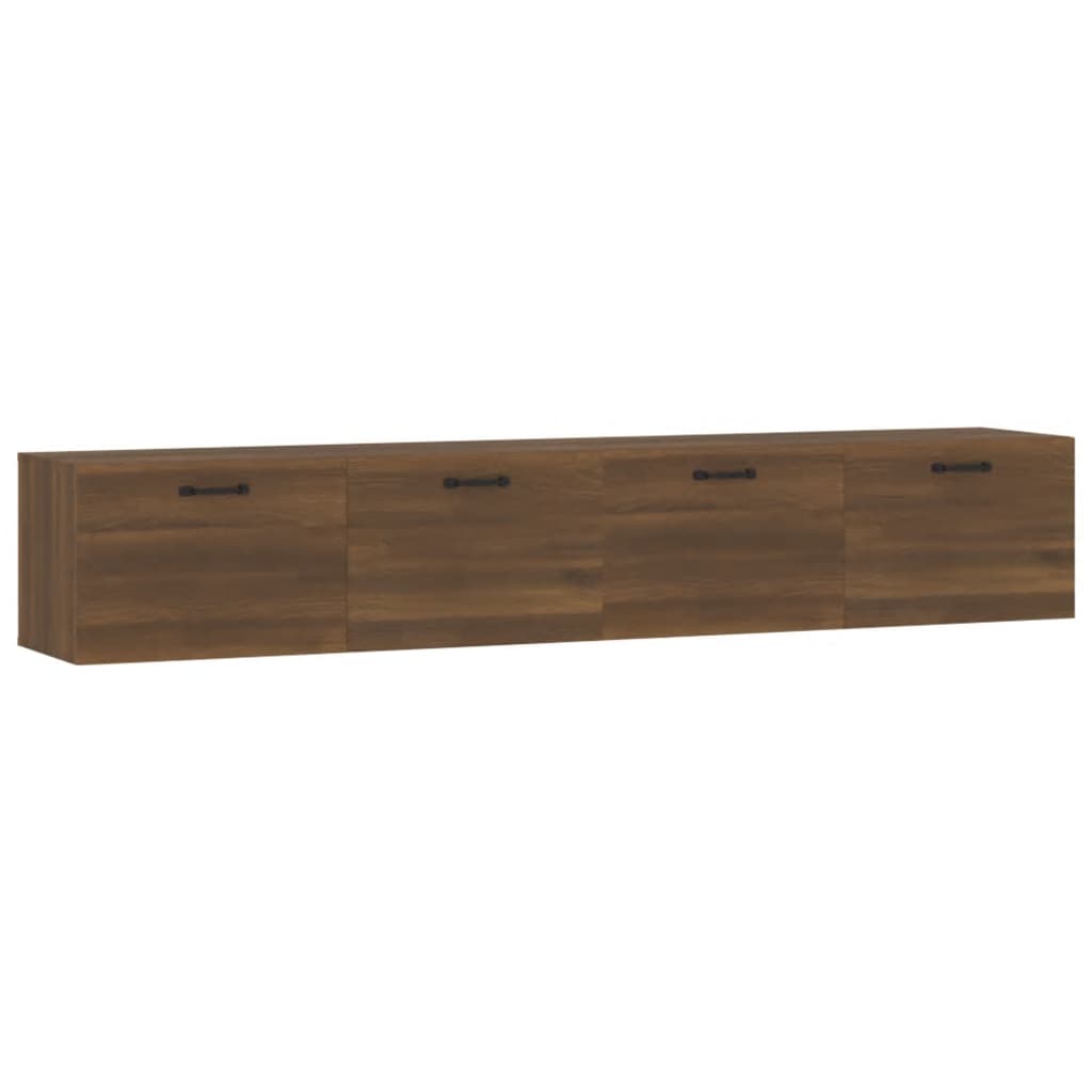 Wandschränke 2 Stk. Braun Eichen-Optik 100x36,5x35 cm