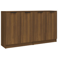 Thumbnail for Sideboards 2 Stk. Braun Eichen-Optik 60x30x70 cm Holzwerkstoff