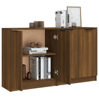 Thumbnail for Sideboards 2 Stk. Braun Eichen-Optik 60x30x70 cm Holzwerkstoff
