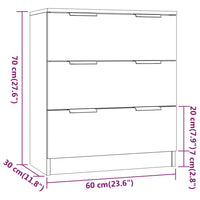 Thumbnail for 3-tlg. Sideboard-Set Hochglanz-Weiß Holzwerkstoff