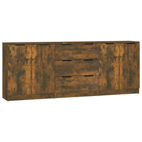 Thumbnail for 3-tlg. Sideboard Räuchereiche Holzwerkstoff