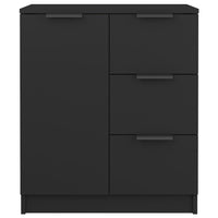 Thumbnail for Sideboards 2 Stk. Schwarz 60x30x70 cm Holzwerkstoff