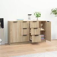 Thumbnail for Sideboards 2 Stk. Sonoma-Eiche 60x30x70 cm Holzwerkstoff