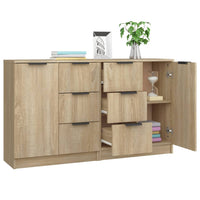 Thumbnail for Sideboards 2 Stk. Sonoma-Eiche 60x30x70 cm Holzwerkstoff