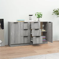 Thumbnail for Sideboards 2 Stk. Grau Sonoma 60x30x70 cm Holzwerkstoff
