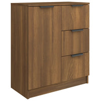 Thumbnail for Sideboards 2 Stk. Braun Eichen-Optik 60x30x70 cm Holzwerkstoff