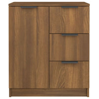 Thumbnail for Sideboards 2 Stk. Braun Eichen-Optik 60x30x70 cm Holzwerkstoff