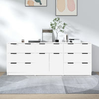 Thumbnail for 3-tlg. Sideboard Weiß Holzwerkstoff