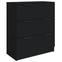 Thumbnail for 3-tlg. Sideboard Schwarz Holzwerkstoff