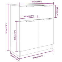 Thumbnail for 3-tlg. Sideboard Sonoma Eiche-Optik Holzwerkstoff