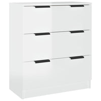 Thumbnail for 3-tlg. Sideboard Hochglanz-Weiß Holzwerkstoff