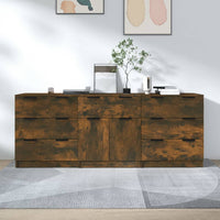Thumbnail for 3-tlg. Sideboard Räuchereiche Holzwerkstoff