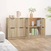 Thumbnail for Sideboards 2 Stk. Sonoma Eiche 60x30x70 cm Holzwerkstoff