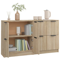 Thumbnail for Sideboards 2 Stk. Sonoma Eiche 60x30x70 cm Holzwerkstoff