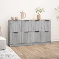 Thumbnail for Sideboards 2 Stk. Grau Sonoma 60x30x70 cm Holzwerkstoff