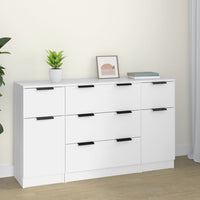 Thumbnail for 3-tlg. Sideboard-Set Weiß Holzwerkstoff