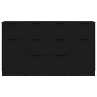Thumbnail for 3-tlg. Sideboard-Set Schwarz Holzwerkstoff